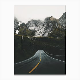 Dark Mountain Road Canvas Print