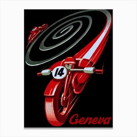 Motorsports In Switzerland, Geneva Canvas Print