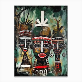 Artful Sahara Serenade: Celebrating African Decor Charms Canvas Print