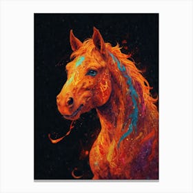Flaming Horse Canvas Print