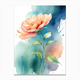 Watercolor Flower 1 Canvas Print