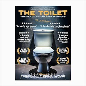 The Toilet Canvas Print