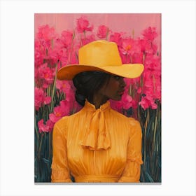 Woman In A Hat Canvas Print