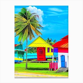 Guna Yala Panama Pop Art Photography Tropical Destination Canvas Print