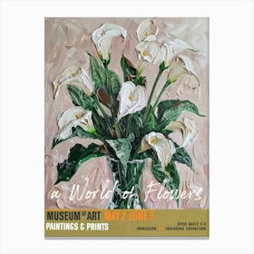 A World Of Flowers, Van Gogh Exhibition Calla Lily 1 Canvas Print