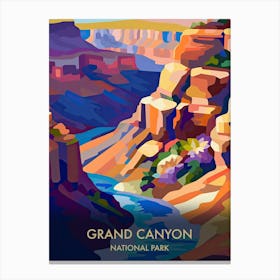 Grand Canyon National Park Travel Poster Matisse Style 3 Canvas Print