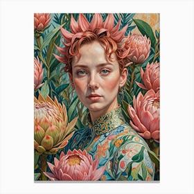 Protea Woman no1 Canvas Print