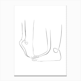 Couple line art 1 Canvas Print