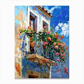 Balcony Painting In Cadiz 3 Canvas Print