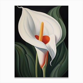 "Blooms of Elegance: Calla Lily's Enigmatic Charm" Canvas Print