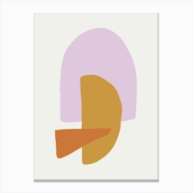 Scandi Abstract Pastels Modern Shapes Canvas Print