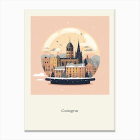 Cologne France 3 Snowglobe Poster Canvas Print
