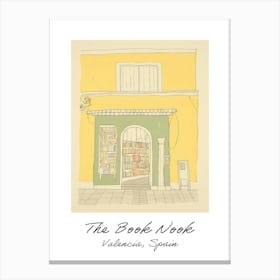 Valencia, Spain The Book Nook Pastel Colours 2 Poster Canvas Print