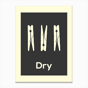 Laundry Print Dry Canvas Print