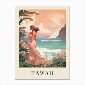 Vintage Travel Poster Hawaii 2 Canvas Print