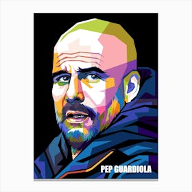 Joseph Guardiola Wpap Pop Art Style Canvas Print