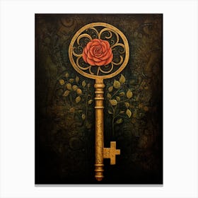 Key And Rose - The Dark Tower Series Canvas Print
