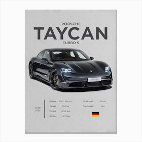 Porsche Taycan Turbo S 1 Canvas Print