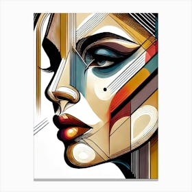 Abstract Portrait Painting Canvas Print