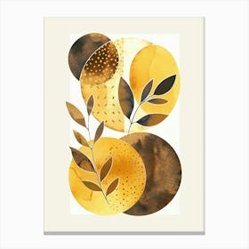 Golden Circles Canvas Print