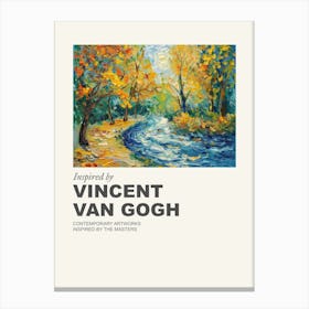 Museum Poster Inspired By Vincent Van Gogh 12 Canvas Print