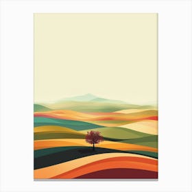 Landscape With A Tree Canvas Print