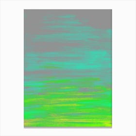 Minimalist Landscape Green Canvas Print