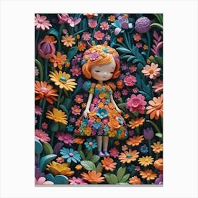 Flower Girl Canvas Print