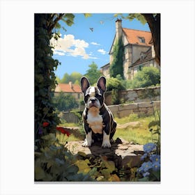 A French Bulldog's Afternoon Watch Canvas Print