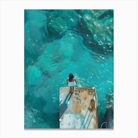 Swimming Woman 10 Canvas Print