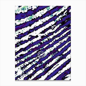 Blue And White Stripes Canvas Print