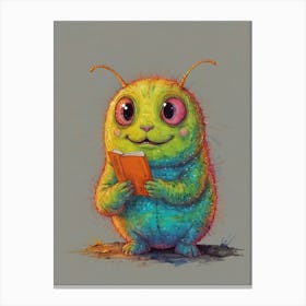 Bug Reading A Book 2 Canvas Print