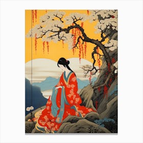 Miyako Jima, Japan Vintage Travel Art 4 Canvas Print