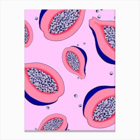 Pink Papaya Canvas Print
