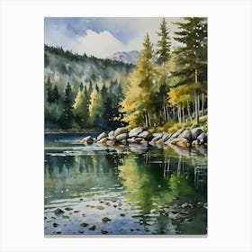 Lake Reflection . Canvas Print