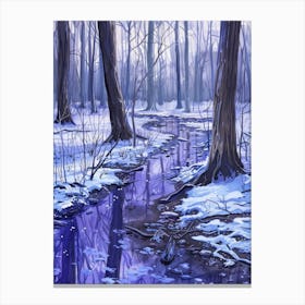 Winter In The Woods 3 Canvas Print