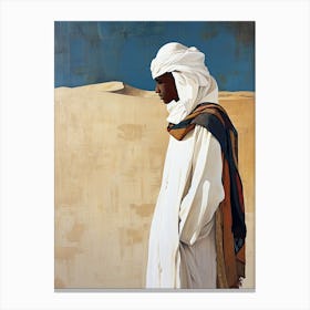 Arabian Man In The Desert 1 Canvas Print