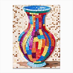 Mosaic Vase 3 Canvas Print