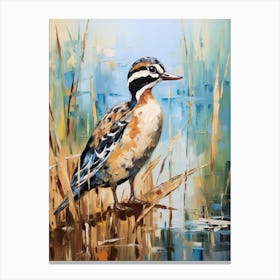 Bird Painting Wood Duck 2 Canvas Print