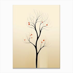 Autumn Tree Vector Canvas Print