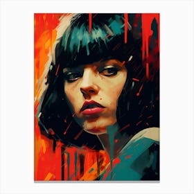 Mia Wallace Pulp Fiction Movie Painting Canvas Print