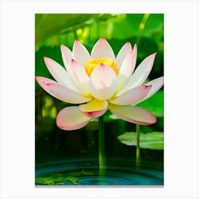 Lotus Flower Photo Canvas Print