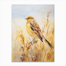 Bird Painting Yellowhammer 4 Canvas Print