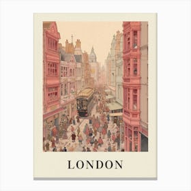 Vintage Travel Poster London 2 Canvas Print