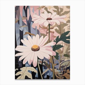 Flower Illustration Oxeye Daisy 2 Canvas Print