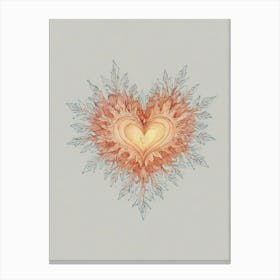 Heart Of Fire 7 Canvas Print