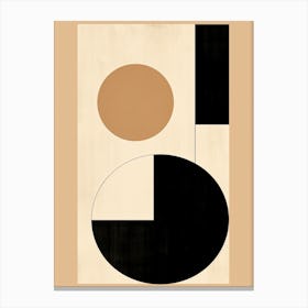 Bauhaus Chic; Monochrome Canvas Print