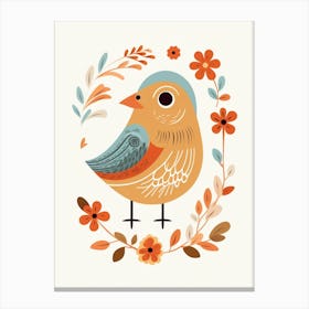 Baby Animal Illustration  Bird 8 Canvas Print