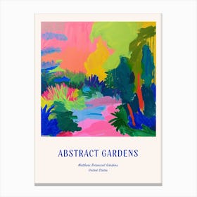 Colourful Gardens Matthaei Botanical Gardens Usa 2 Blue Poster Canvas Print