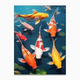 Koi Fish Painting (35) Canvas Print